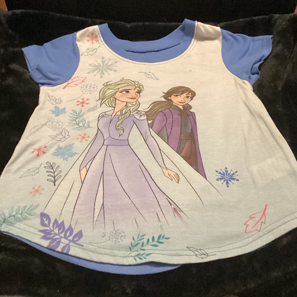 Disney Frozen Blue and White T-Shirt